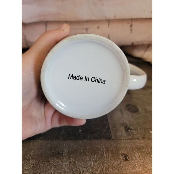 Ceramic pink bunny spring flower bird cup mug Decor Easter - Picture 7 of 7